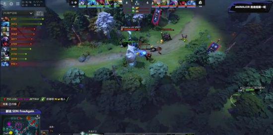 DOTA2 TI14 总决赛中国战队 XG 以 2:1 战胜 Falcons 赛点在握